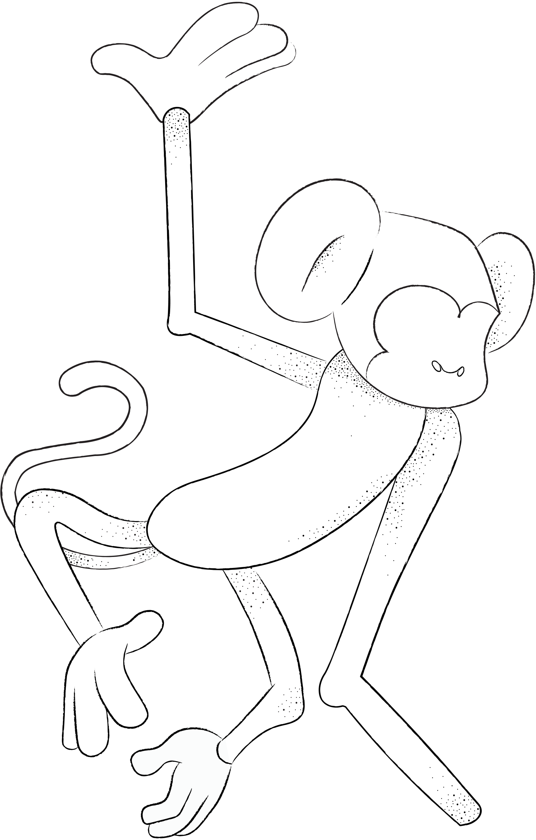 monkey hang
